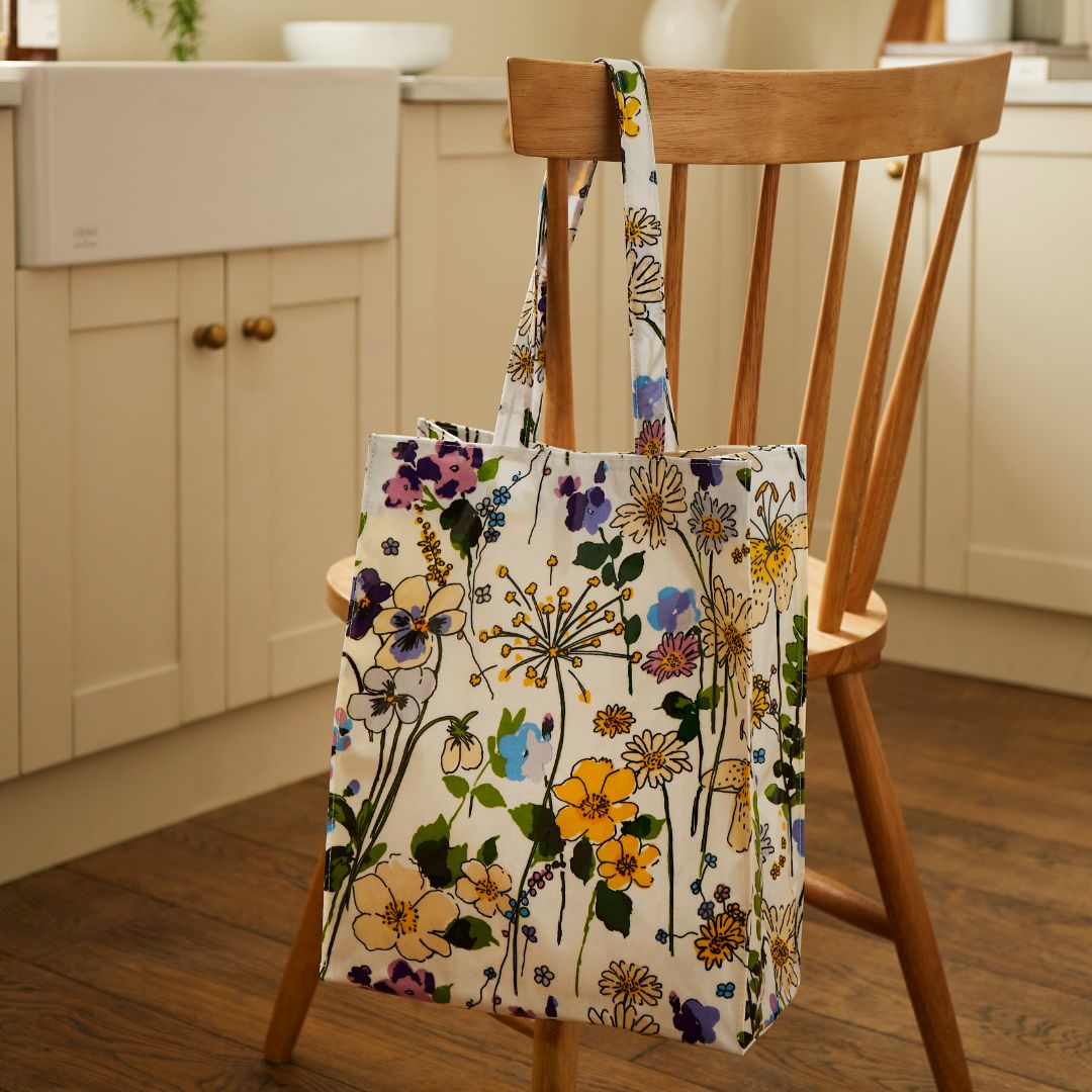 Ulster Weavers Medium Biodegradable PVC Shopper Bags - Wildflower (Yellow) -  - Ulster Weavers