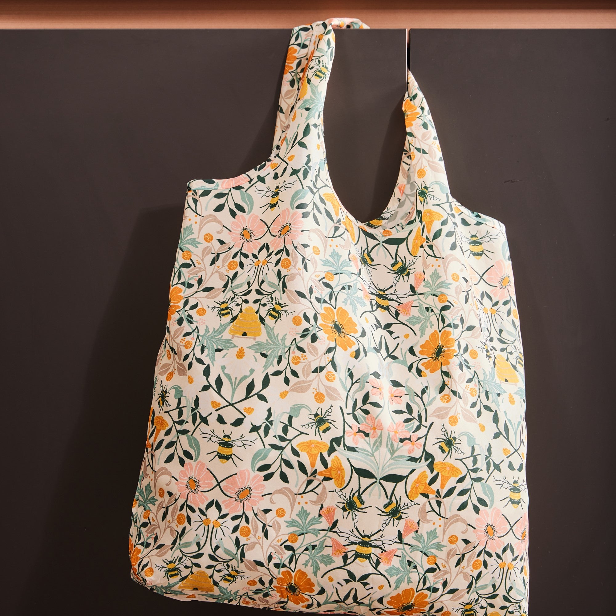 Ulster Weavers Bee Bloom Packable Bag One Size in Multi - Bag - Ulster Weavers