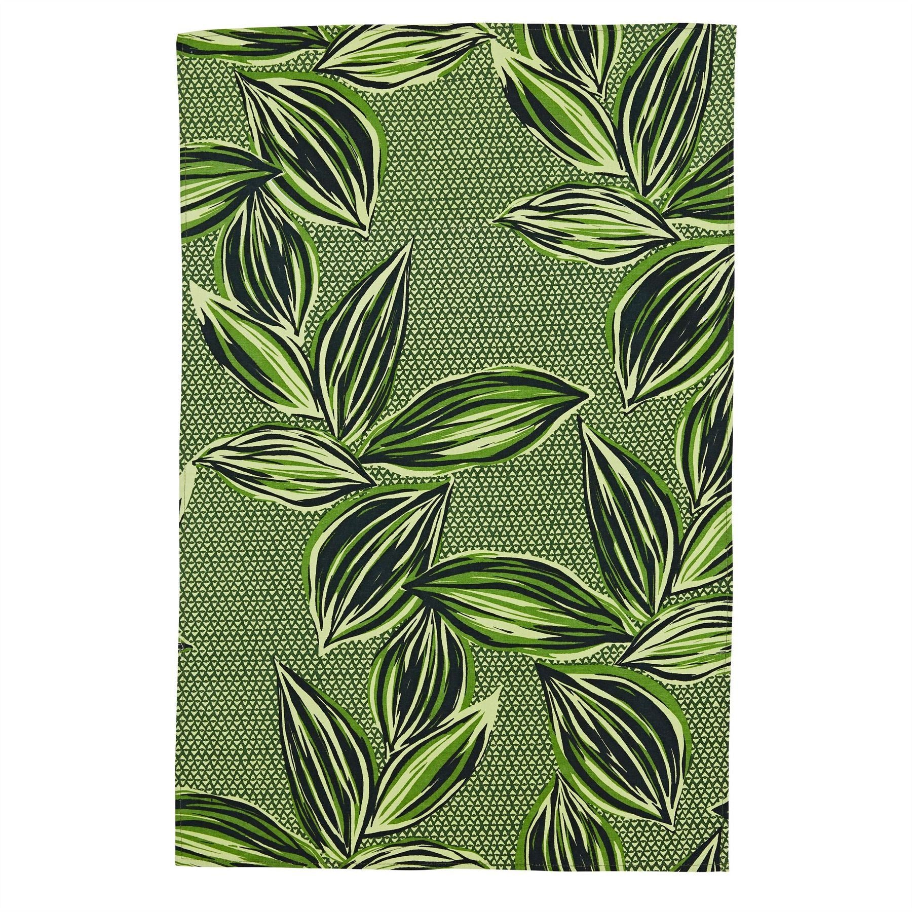 Ulster Weavers Cotton Tea Towel - Geo Leaves (100% Cotton) - Tea Towel - Ulster Weavers