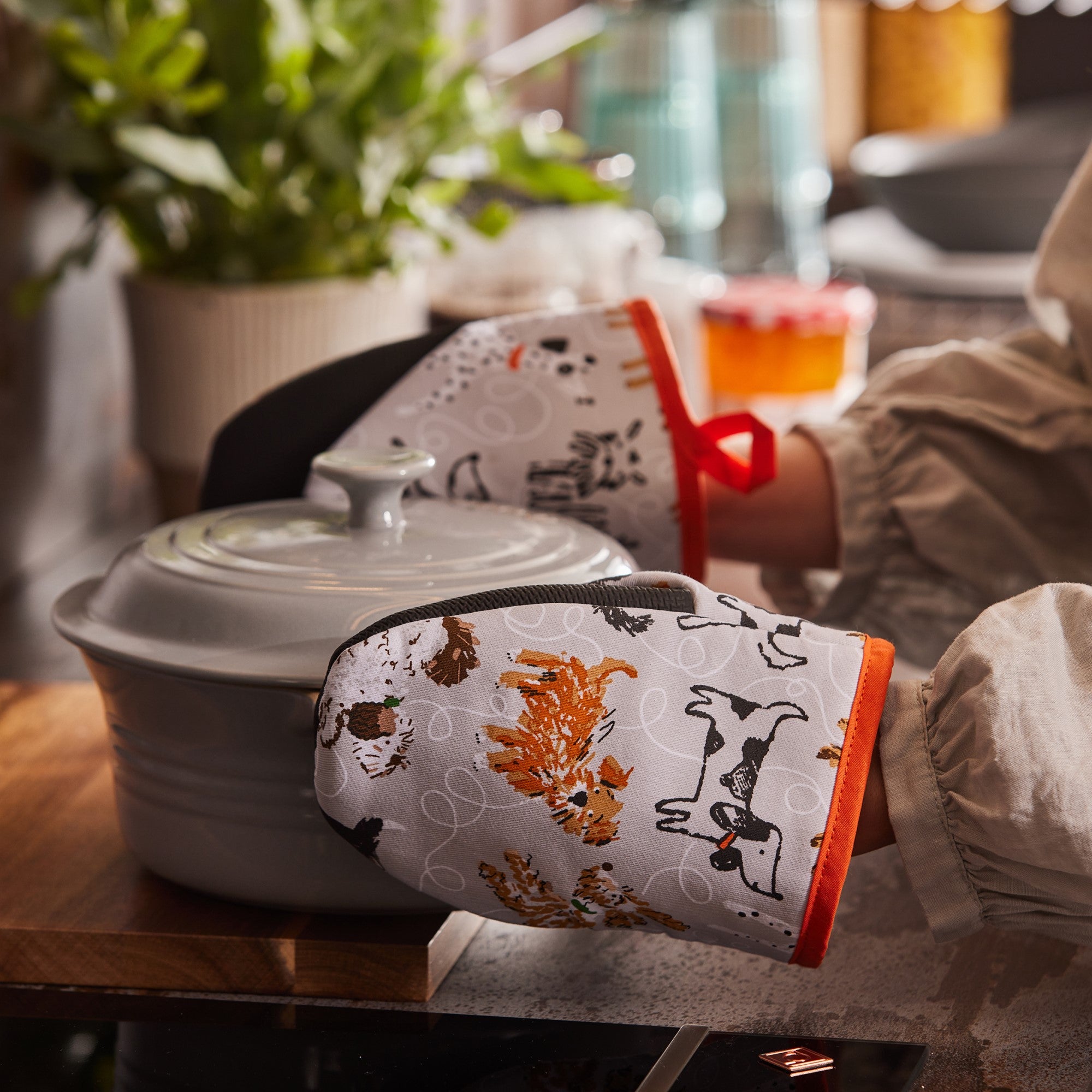 Ulster Weavers Dog Days Micro Mitt - Pair One Size in Grey - Micro Mitts - Ulster Weavers