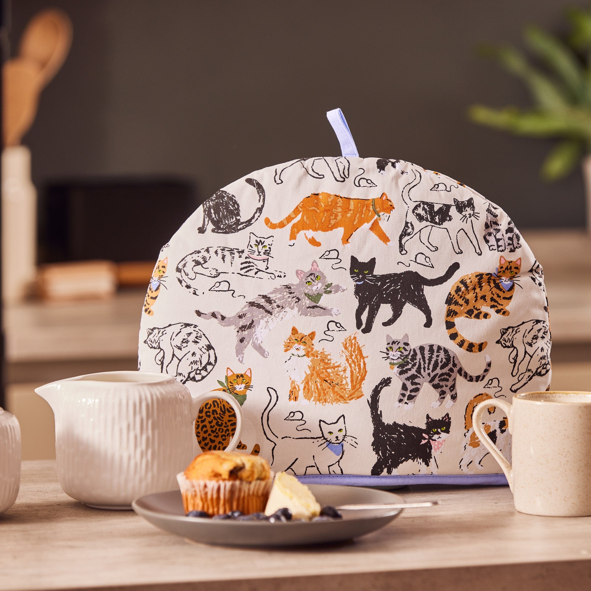 Ulster Weavers Feline Friends Tea Cosy One Size in Grey - Tea Cosy - Ulster Weavers