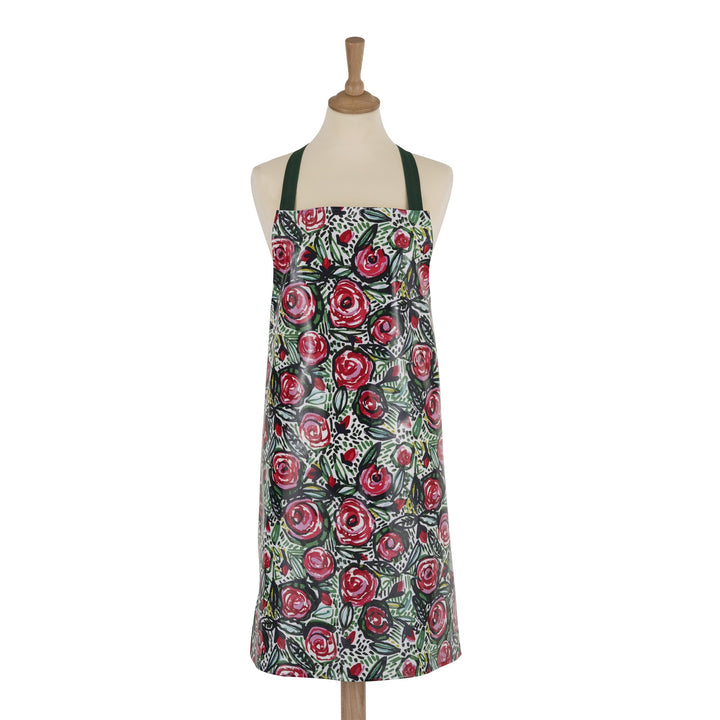 Ulster Weavers Rose Garden Apron - PVC/Oilcloth One Size in Pink