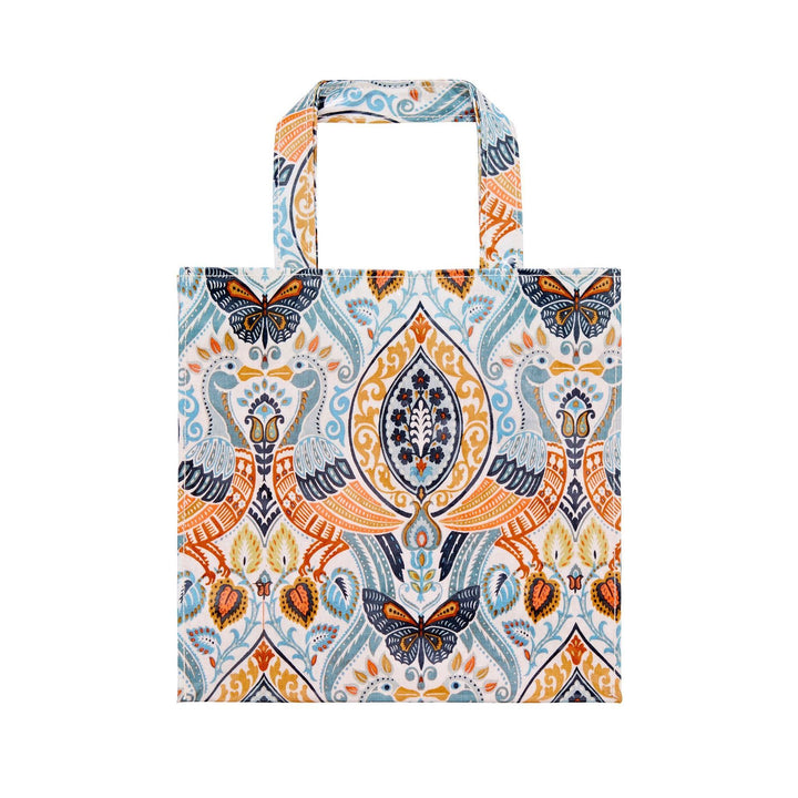 Ulster Weavers Wipeable PVC Gusset Bag - Cotswold (100% Cotton coated with PVC, Orange, Small) - Bag - Ulster Weavers