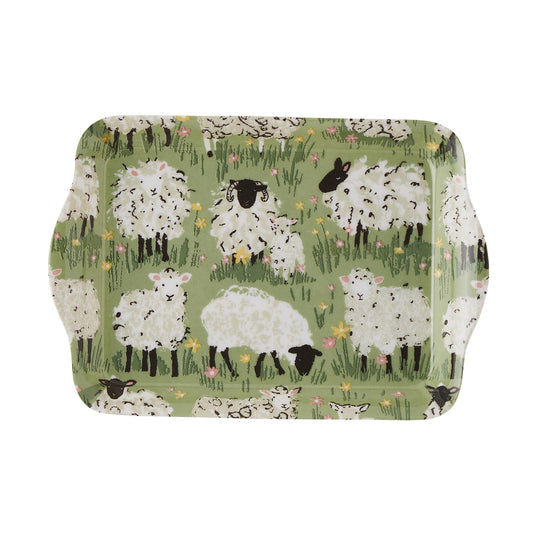 Woolly Sheep Scatter Tray in Green