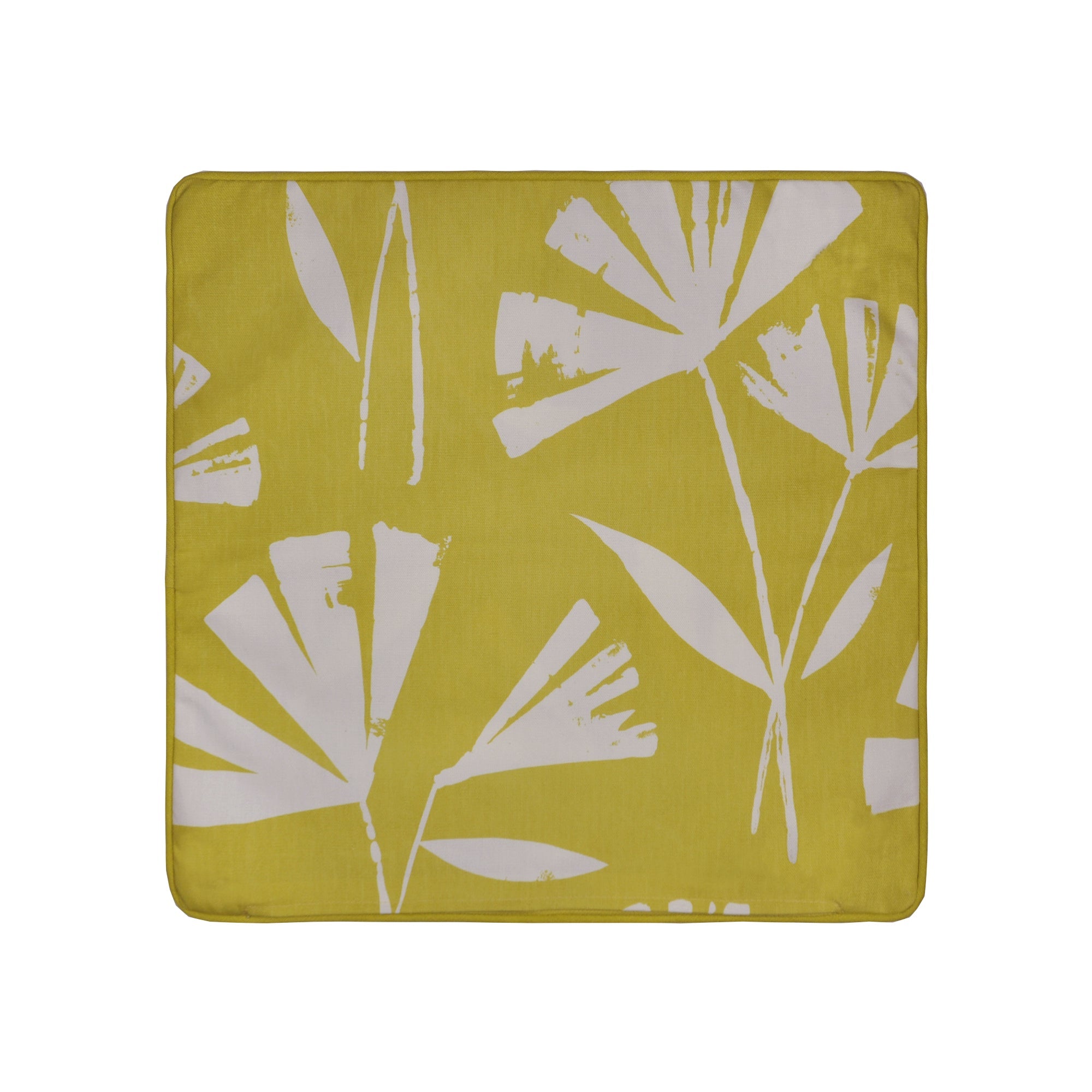 Alma Outdoor Filled Cushion by Fusion in Teal/Ochre 43 x 43cm - Filled Cushion - Fusion