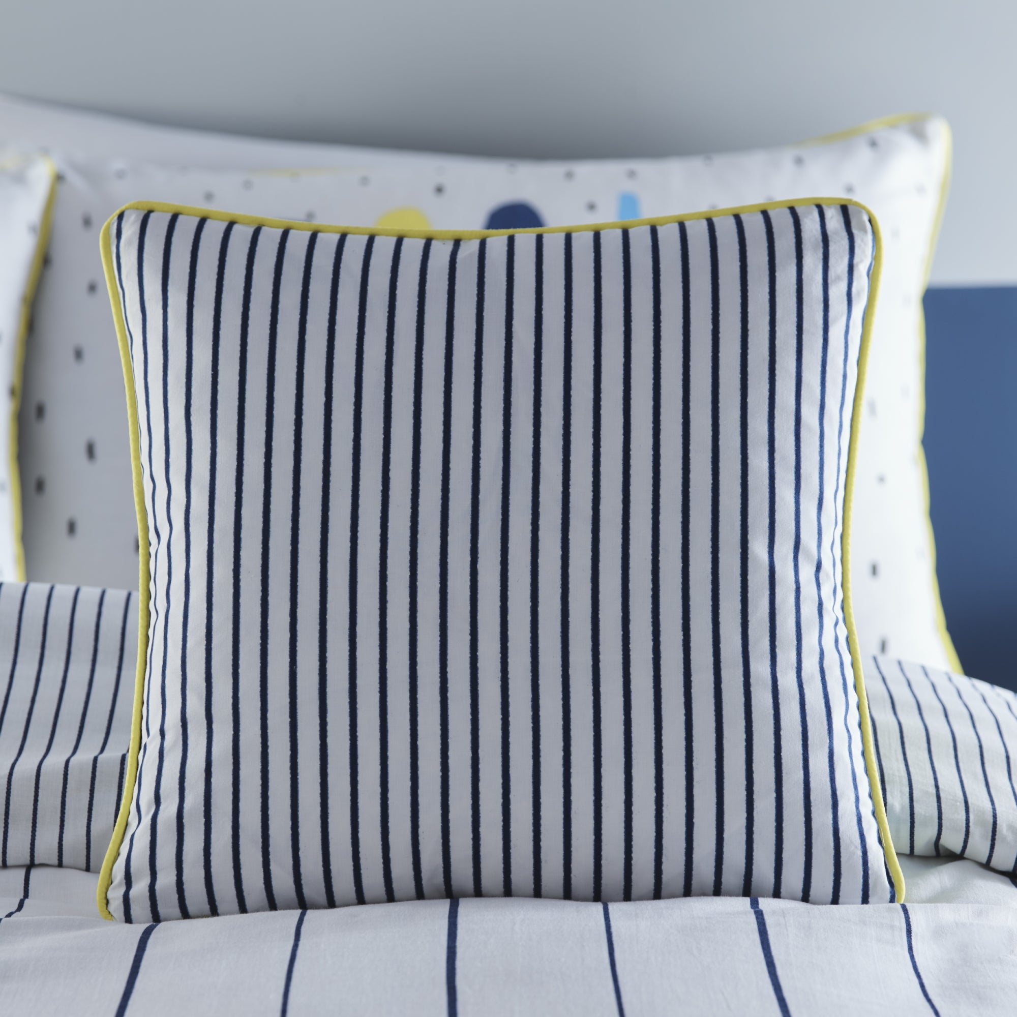 Vibe Filled Cushion by Appletree Kids in Navy 43 x 43cm - Filled Cushion - Appletree Kids