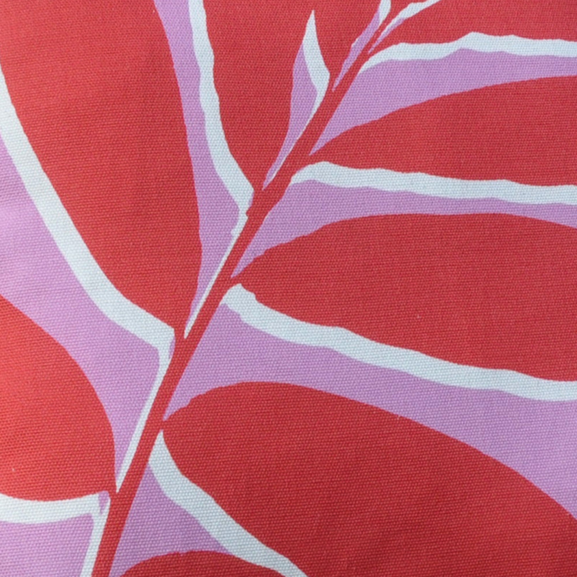 Leaf Print Filled Cushion by Fusion in Pink 43 x 43cm - Filled Cushion - Fusion