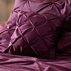 Mira Filled Cushion by Soiree in Damson 43 x 43cm - Filled Cushion - Soiree