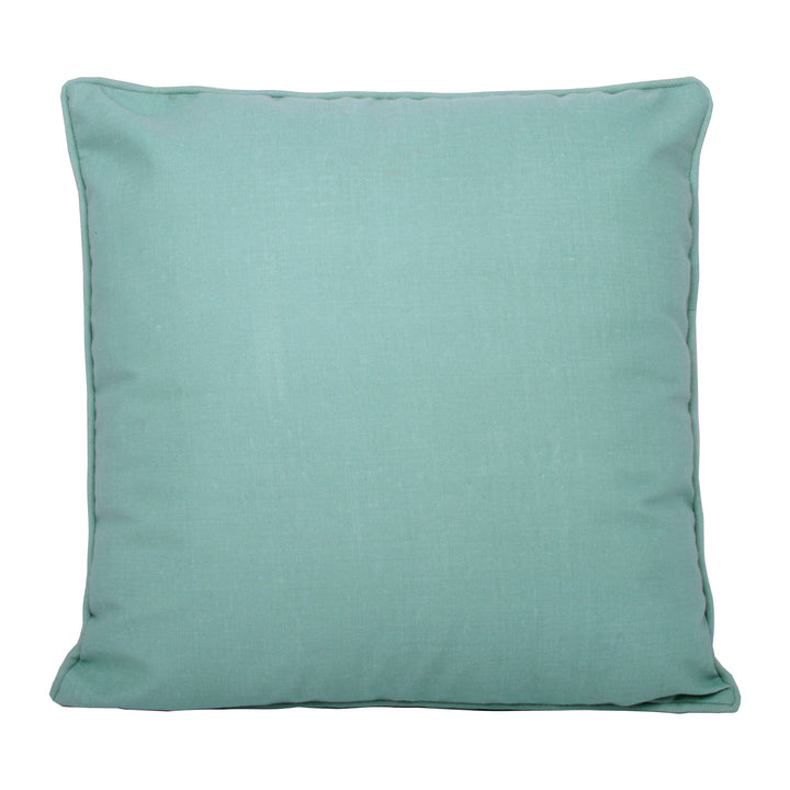 Plain Dye Filled Cushion by Fusion in Teal 43 x 43cm - Filled Cushion - Fusion