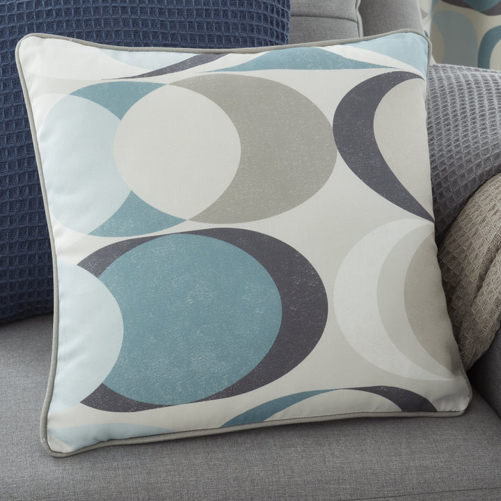 Sander Filled Cushion by Fusion in Duck Egg 43 x 43cm - Filled Cushion - Fusion