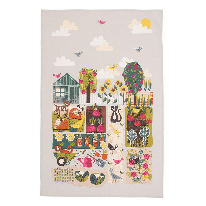 Ulster Weavers Cotton Tea Towel - Home Grown (100% Cotton, Green) - Tea Towel - Ulster Weavers