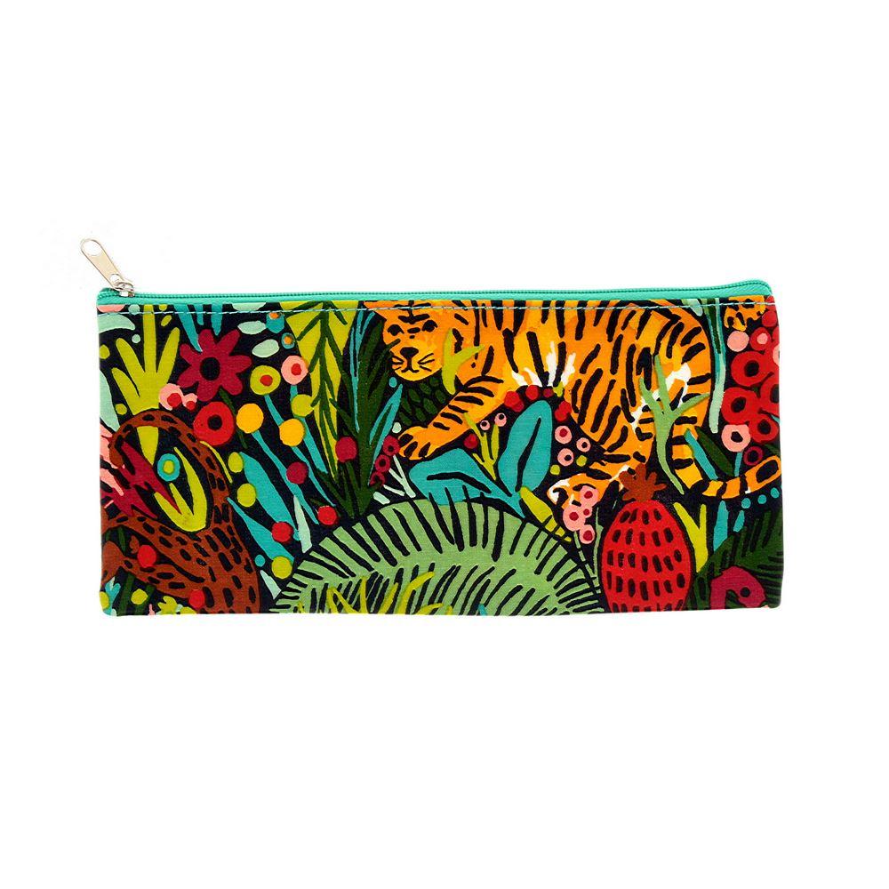 Ulster Weavers Pencil Case - Menagerie (Cotton with PVC Coating, Green) - Pencil Case - Ulster Weavers