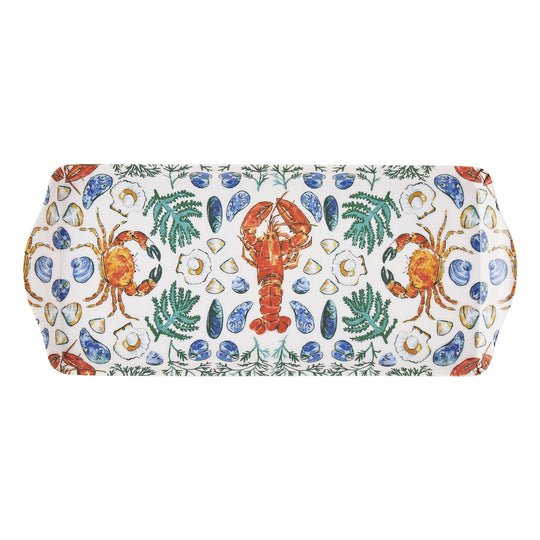 Shellfish Small Serving Tray in Green