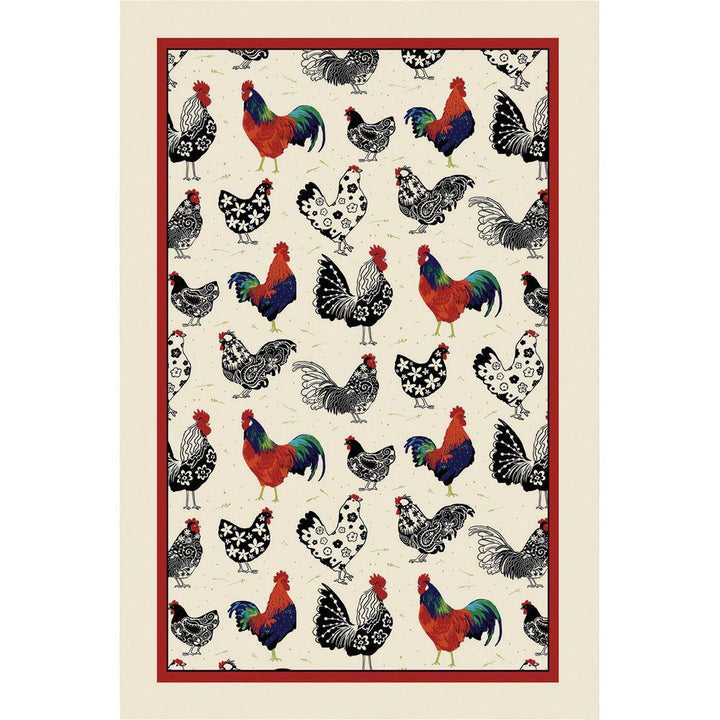 Ulster Weavers Cotton Tea Towel - Rooster (100% Cotton, Orange) - Tea Towel - Ulster Weavers