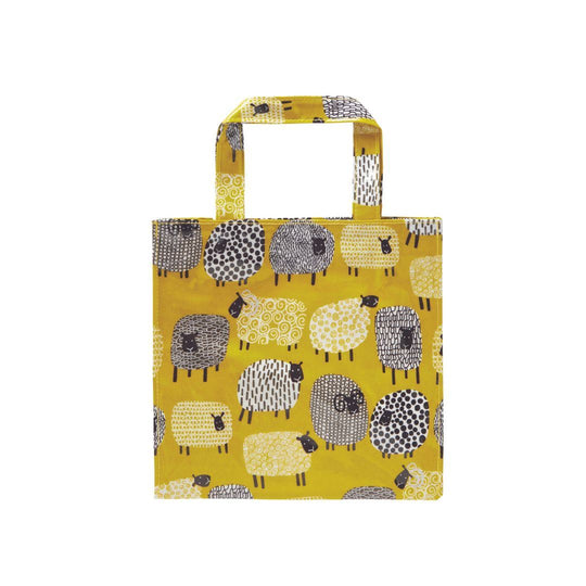 Dotty Sheep PVC Bag Small in Yellow